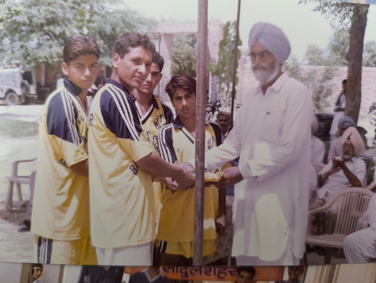 Prize distribution by founder to BBS sports team