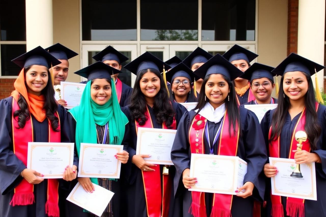 Bal Bharti alumni at graduation
